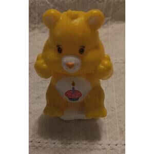 Care Bears Yellow Birthday Bear on Cloud 2.5" Figure Cake Topper TCFC Used